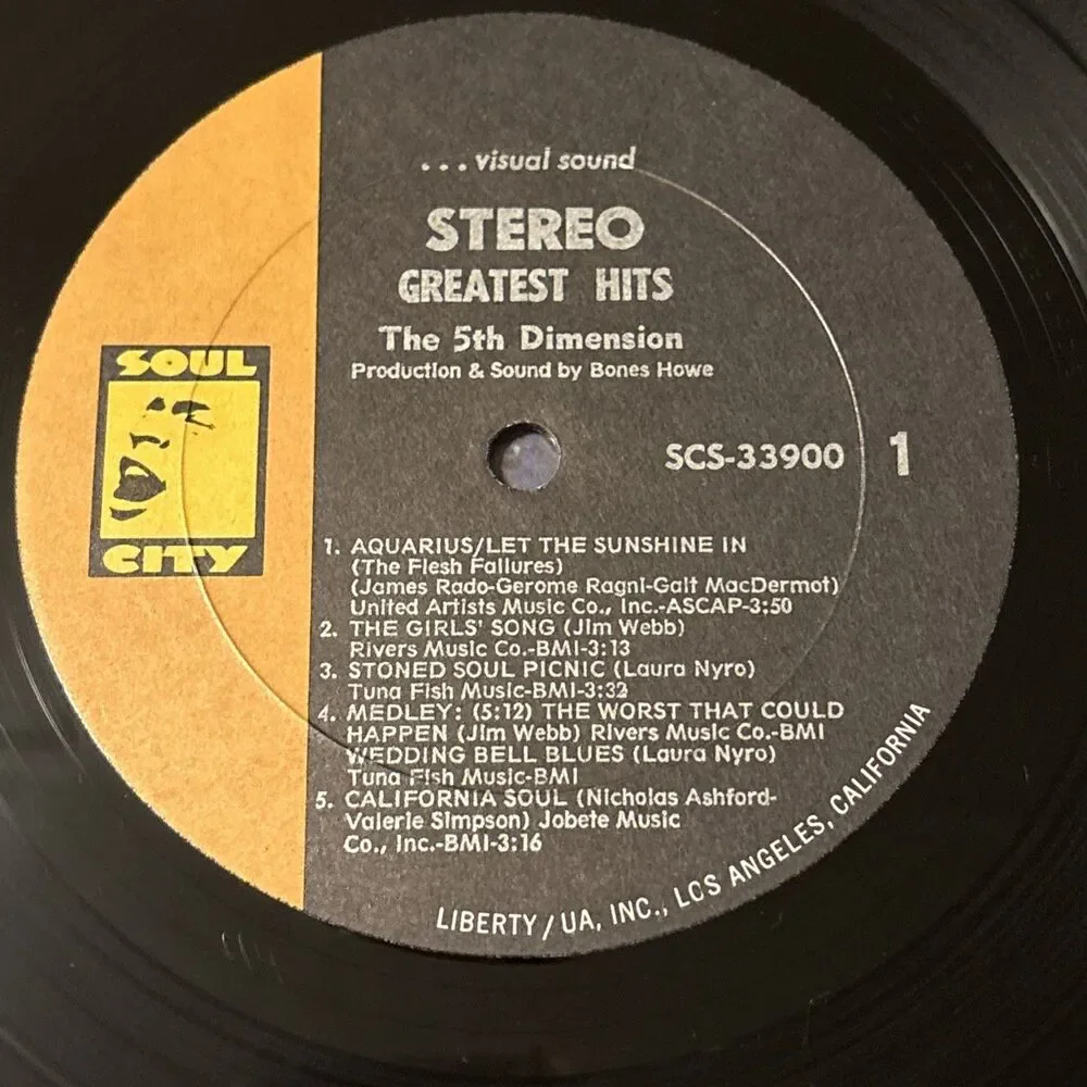 The 5th Dimension - Greatest Hits - SCS-33900 - Vinyl - Picture 8 of 10